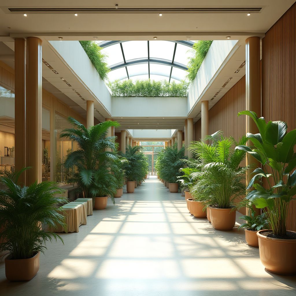 Hall d'entrée luxueux d'un hôtel de charme