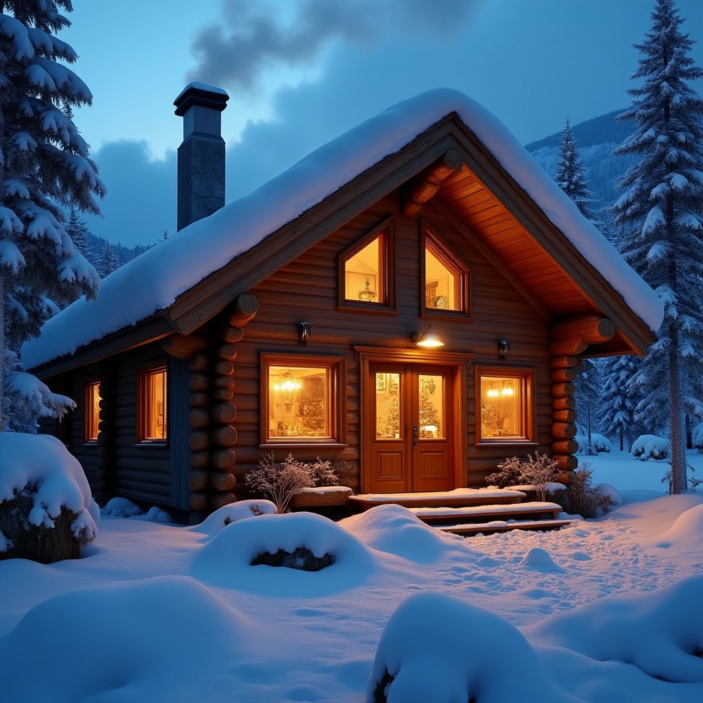 Chalet de luxe dans les Alpes